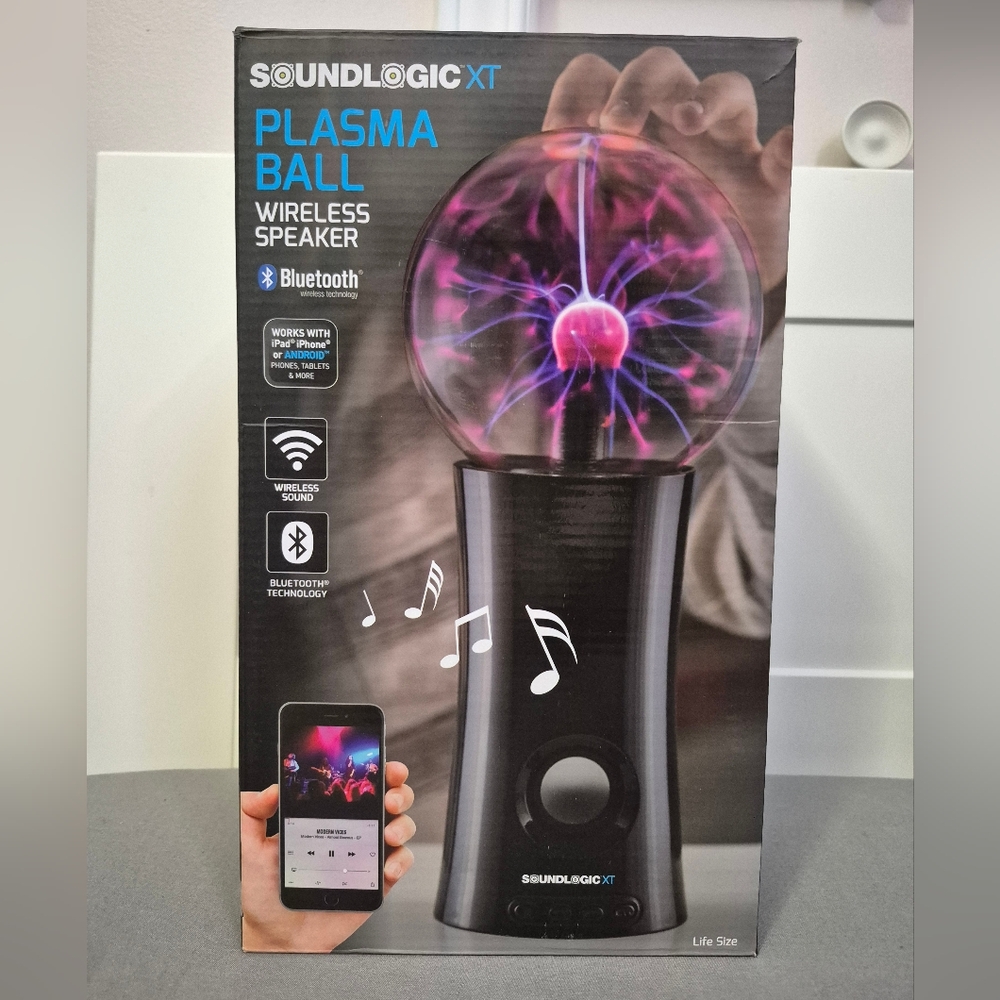 Soundlogic XT Plasma Ball Wireless Speaker - Black and Purple